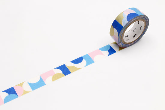 MT Masking Tape - Half Circle Pink blue