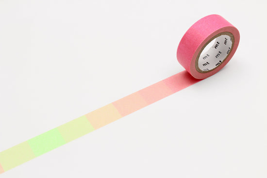 MT Masking Tape - Fluorescent Gradation Pink x Green