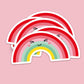 Sticker XL - Regenboog