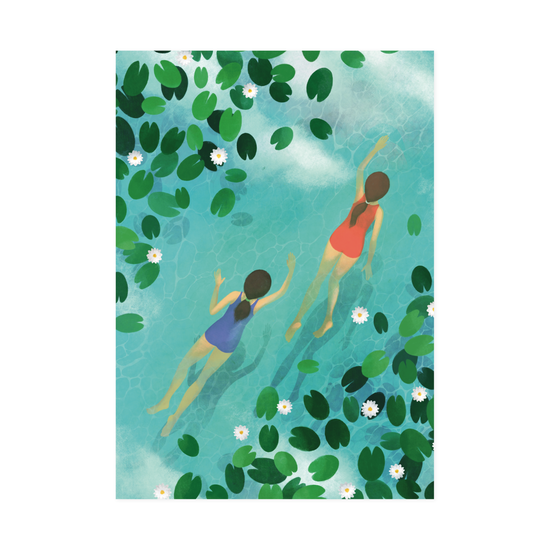 Postcard - Swimmers