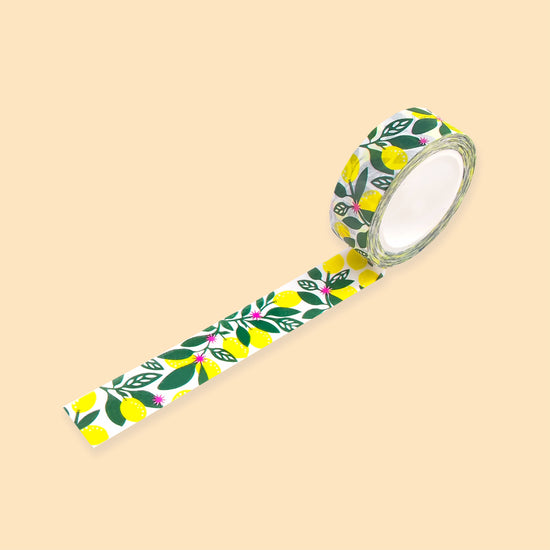 Washi Tape - -Bright Lemons