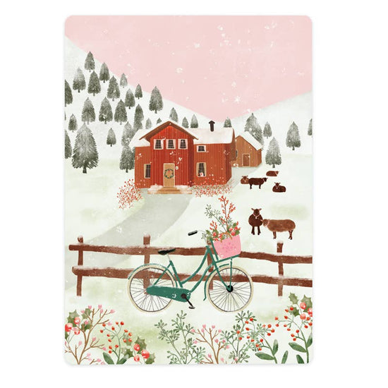 Postcard - Nordic House in the snow