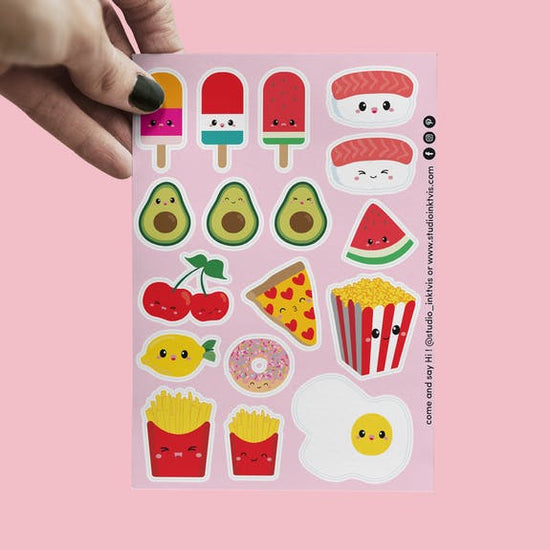 Stickervel  - Sushi Fruit Fast Food